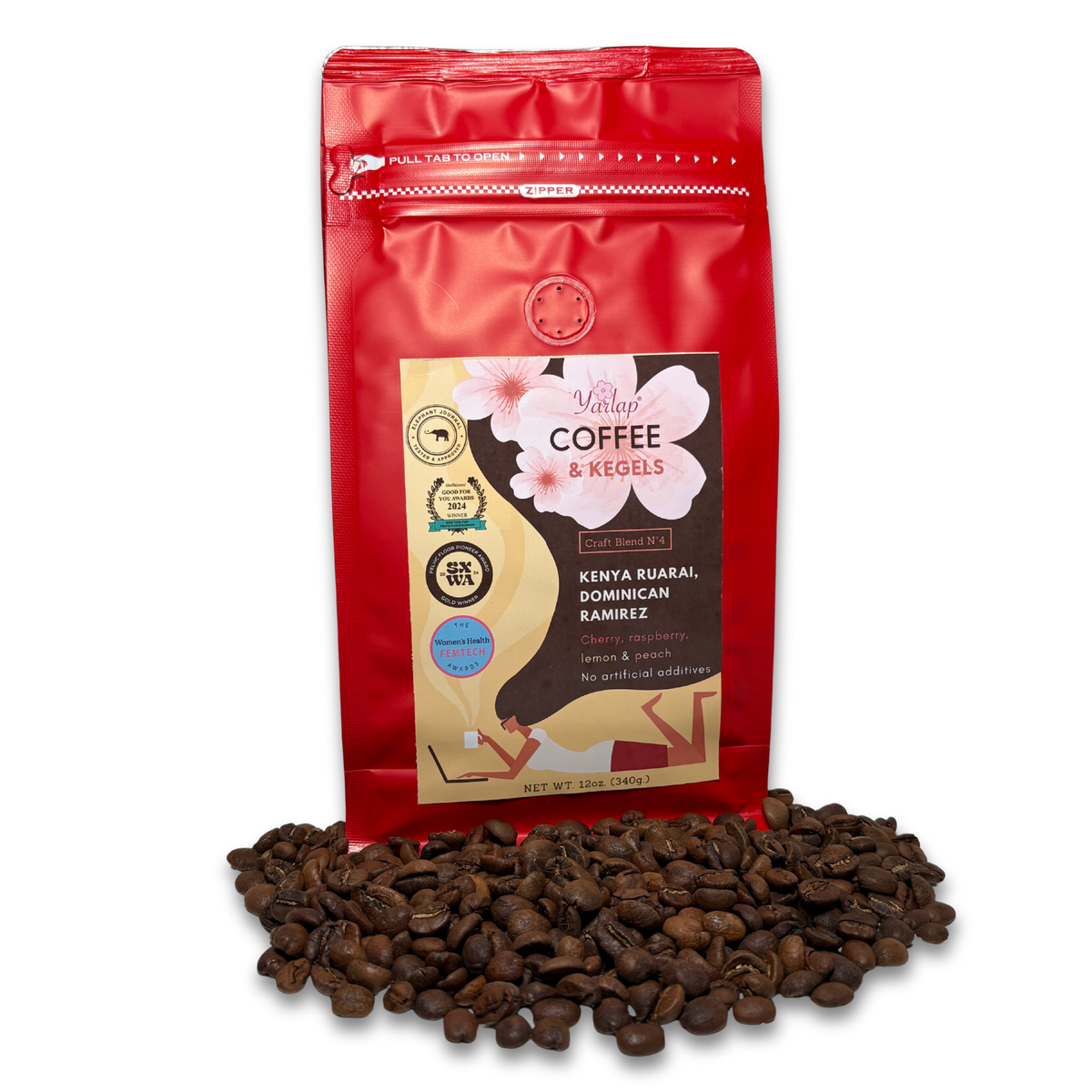 Yarlap® Coffee & Kegels, 12 oz bag
